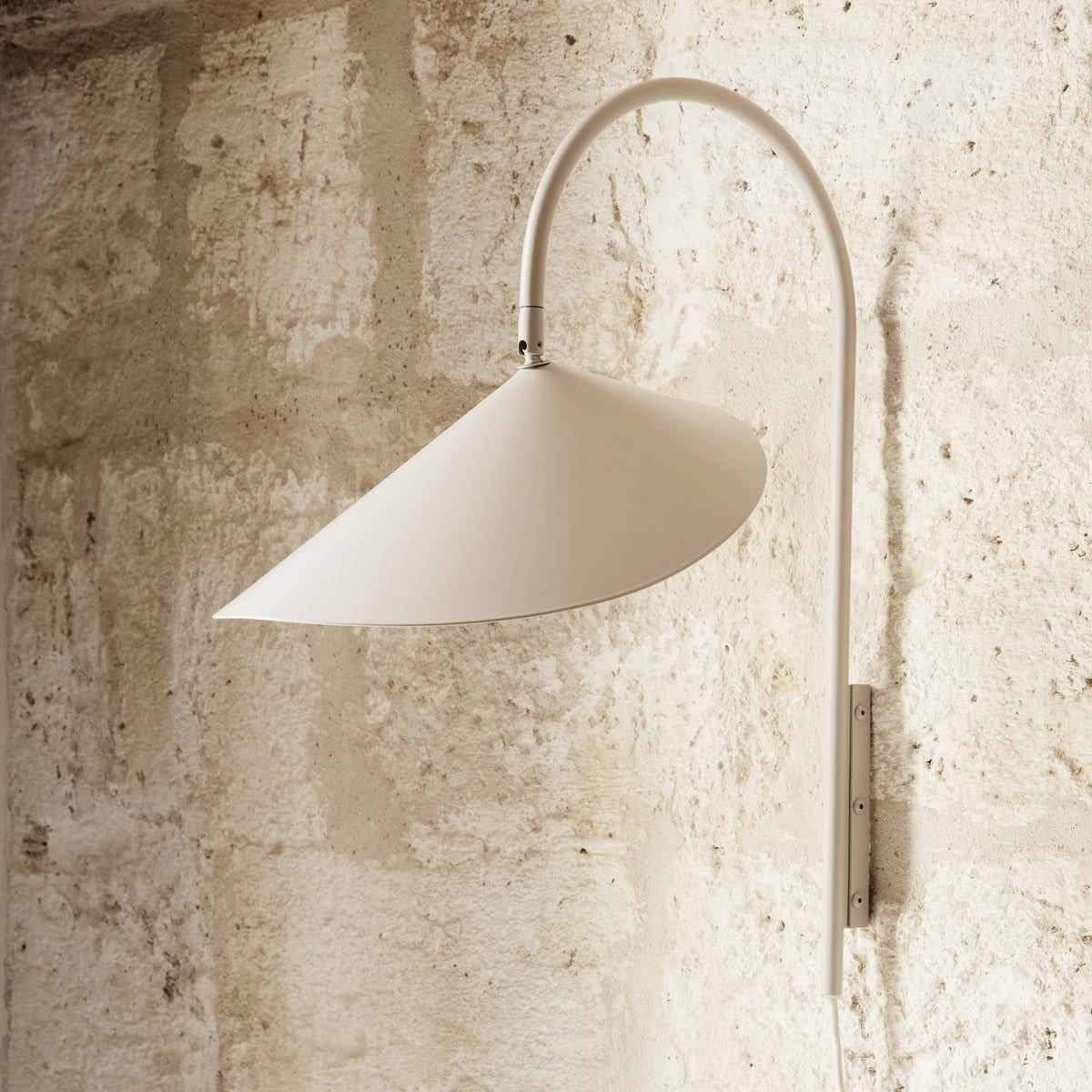 Alocasia Swivel Plug-In Wall Sconce with Adjustable Shade