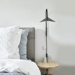 Alocasia Swivel Plug-In Wall Sconce with Adjustable Shade