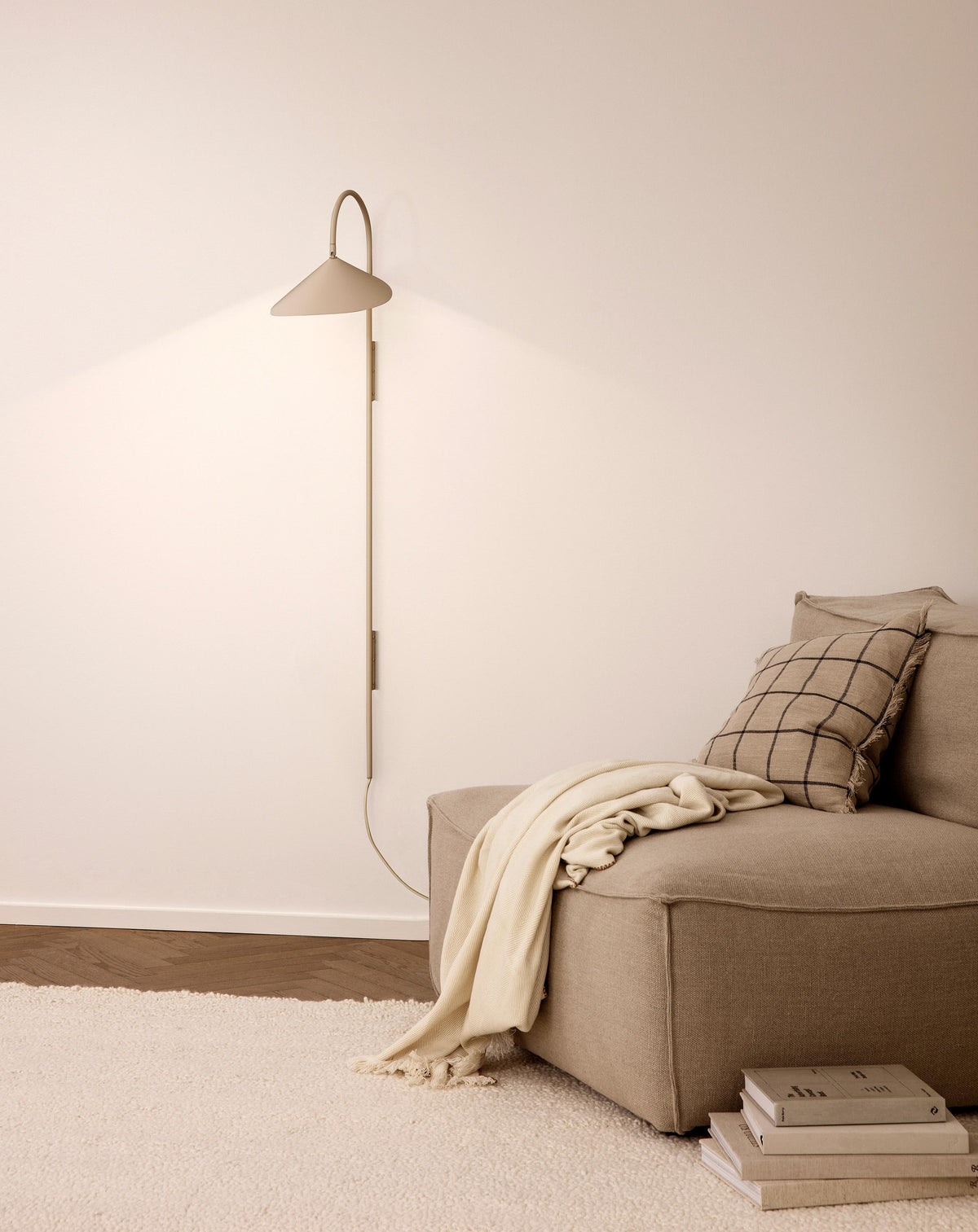 Alocasia Swivel Plug-In Wall Sconce with Adjustable Shade