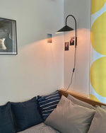 Alocasia Swivel Plug-In Wall Sconce with Adjustable Shade