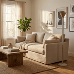 Arven Cone Floor Lamp – Sculptural Wood & Metal Standing Light for Modern Interiors