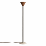 Arven Cone Floor Lamp – Sculptural Wood & Metal Standing Light for Modern Interiors