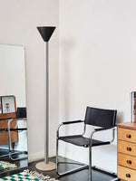 Arven Cone Floor Lamp – Sculptural Wood & Metal Standing Light for Modern Interiors