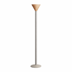 Arven Cone Floor Lamp – Sculptural Wood & Metal Standing Light for Modern Interiors