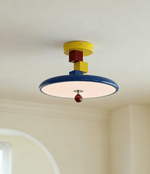 Arvina Block Ceiling Lamp — Modern Memphis-Style LED Flush Mount