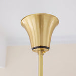 Ascher Modern Brass Glass Chandelier for Dining Room and Living Room