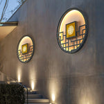 Round Outdoor Wall Light