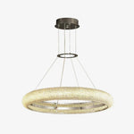 Asscher Ring Crystal LED Chandelier, Modern Luxury Ceiling Light