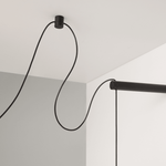 Asteris Multi-Globe Pendant Light – Opal Glass & Black Cord