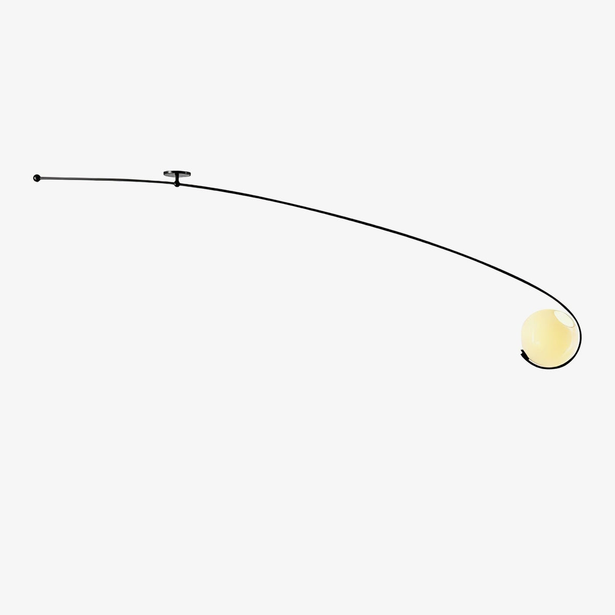 Astral Curve Ceiling Light – Modern LED Flush Mount for Living Room & Bedroom