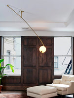 Astral Curve Ceiling Light – Modern LED Flush Mount for Living Room & Bedroom