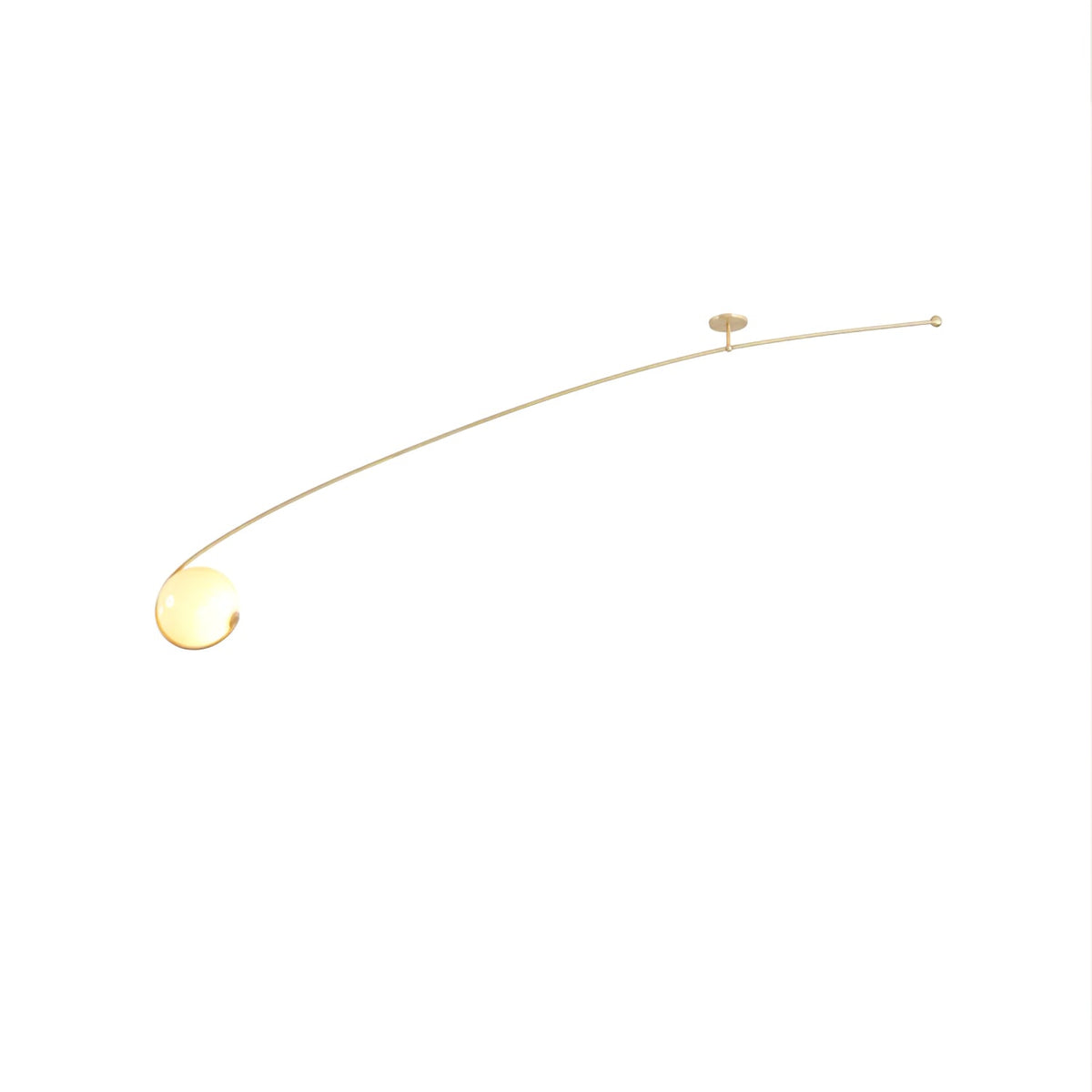 Astral Curve Ceiling Light – Modern LED Flush Mount for Living Room & Bedroom