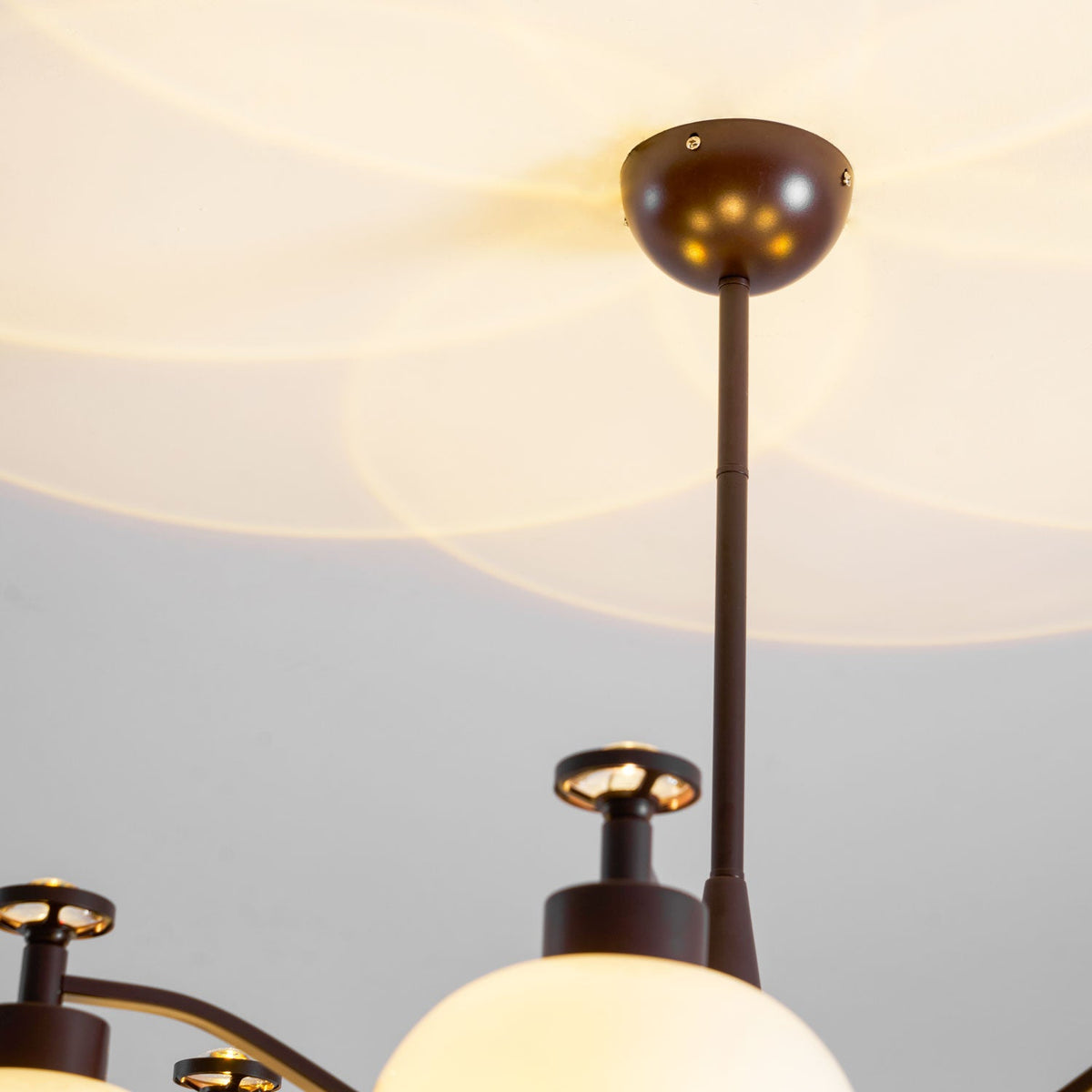 Astrid Modern Glass Globe Chandelier for Dining Room and Living Room