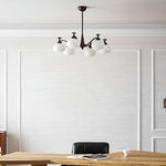 Astrid Modern Glass Globe Chandelier for Dining Room and Living Room