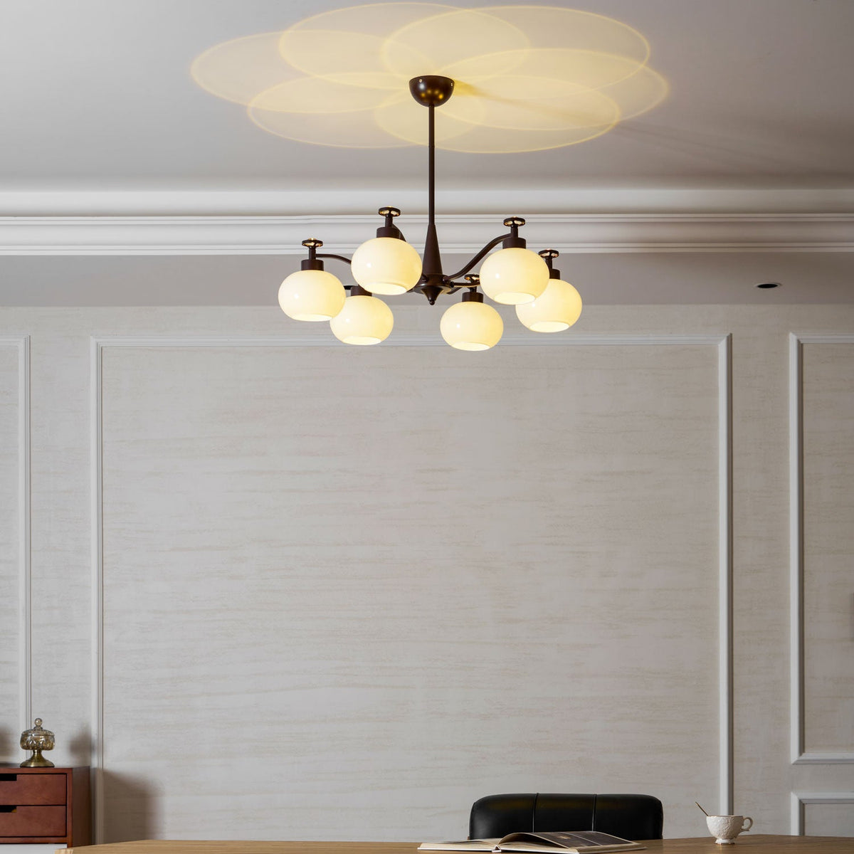 Astrid Modern Glass Globe Chandelier for Dining Room and Living Room