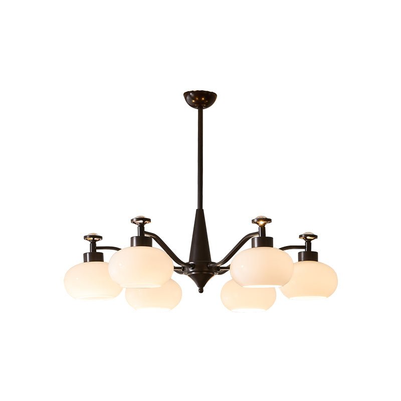 Astrid Modern Glass Globe Chandelier for Dining Room and Living Room
