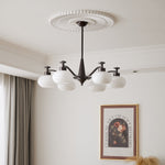 Astrid Modern Glass Globe Chandelier for Dining Room and Living Room