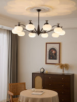 Astrid Modern Glass Globe Chandelier for Dining Room and Living Room