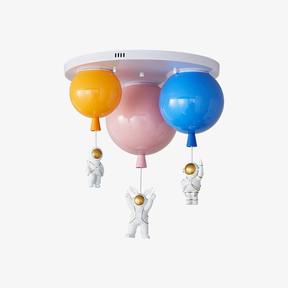 Astronaut Balloon Flush Mount Ceiling Light – Glossy Designer Lamp
