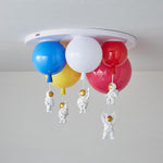 Astronaut Balloon Flush Mount Ceiling Light – Glossy Designer Lamp