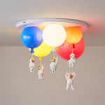 Astronaut Balloon Flush Mount Ceiling Light – Glossy Designer Lamp