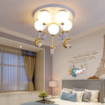 Astronaut Balloon Flush Mount Ceiling Light – Glossy Designer Lamp