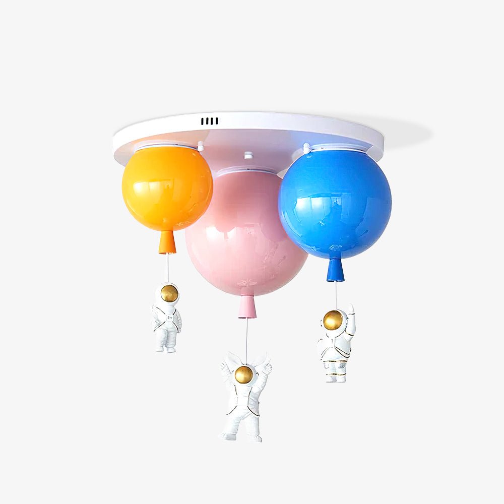 Astronaut Balloon Flush Mount Ceiling Light – Glossy Designer Lamp