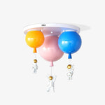Astronaut Balloon Flush Mount Ceiling Light – Glossy Designer Lamp