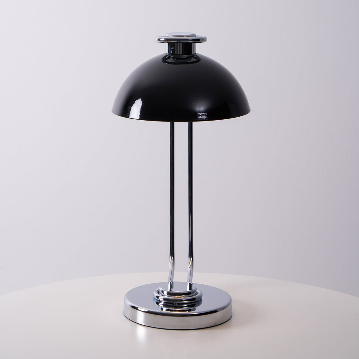 Domex Modern Desk Lamp with Chrome Accents and Integrated LED