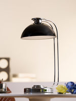 Domex Modern Desk Lamp with Chrome Accents and Integrated LED