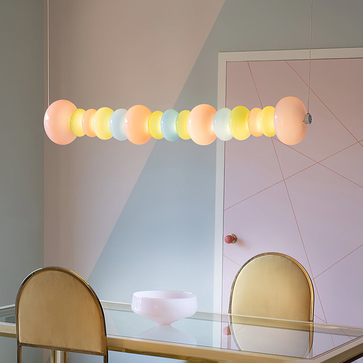 Stack Candy Pendant Light – Modern Glass Sphere Chandelier for Dining & Living Areas