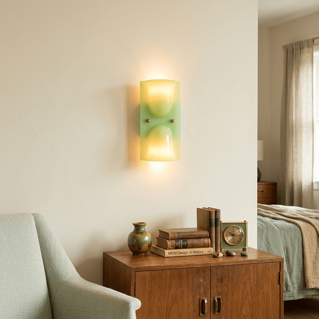 Aura Melt Sculptural Resin Wall Sconce in Lime Green, White, or Deep Red