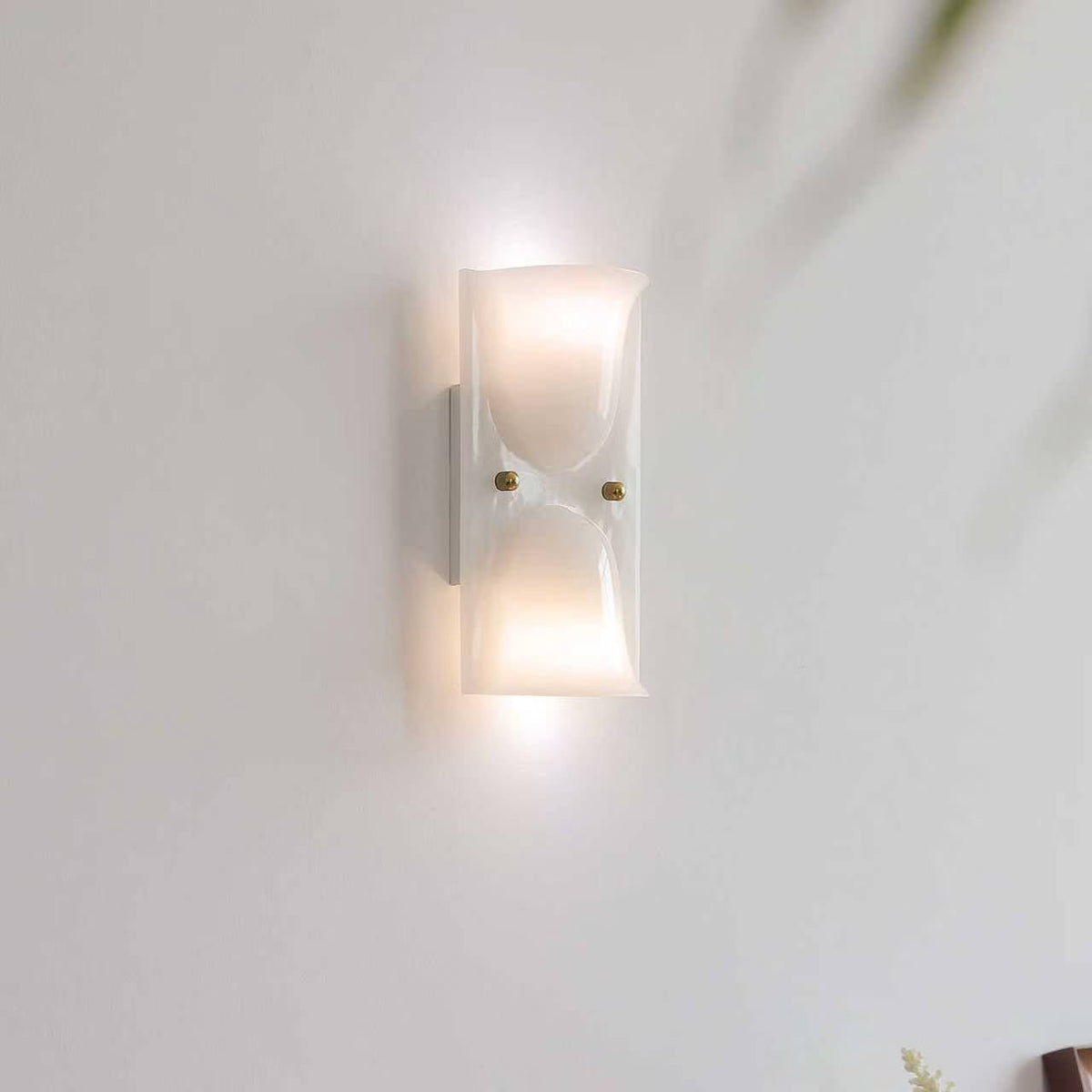 Aura Melt Sculptural Resin Wall Sconce in Lime Green, White, or Deep Red
