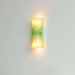 Aura Melt Sculptural Resin Wall Sconce in Lime Green, White, or Deep Red