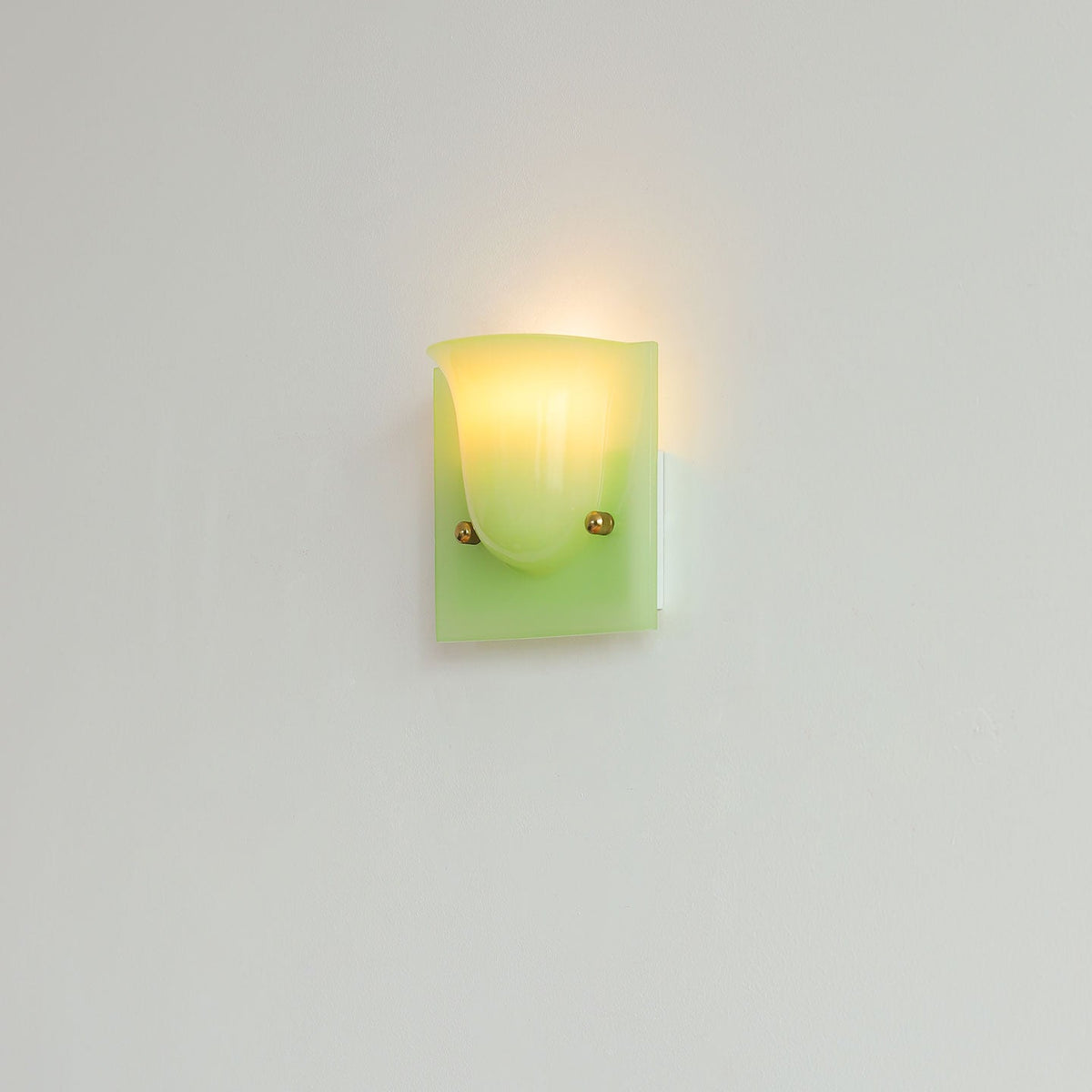 Aura Melt Sculptural Resin Wall Sconce in Lime Green, White, or Deep Red