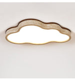 Aurelia Cloud Ceiling Light in Yellow Travertine | Modern Flush Mount LED