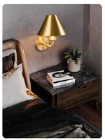 Aurelia Brass Wall Sconce – Modern Minimalist Illumination