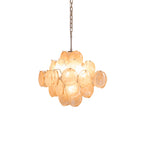 Aurelia Apricot Glass Chandelier – Modern Murano-Inspired Pendant Light