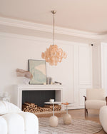 Aurelia Apricot Glass Chandelier – Modern Murano-Inspired Pendant Light