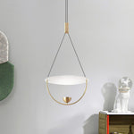 Aurelia Disc Pendant Light – Modern Brass LED Ceiling Lamp