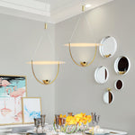 Aurelia Disc Pendant Light – Modern Brass LED Ceiling Lamp