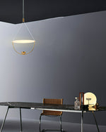 Aurelia Disc Pendant Light – Modern Brass LED Ceiling Lamp