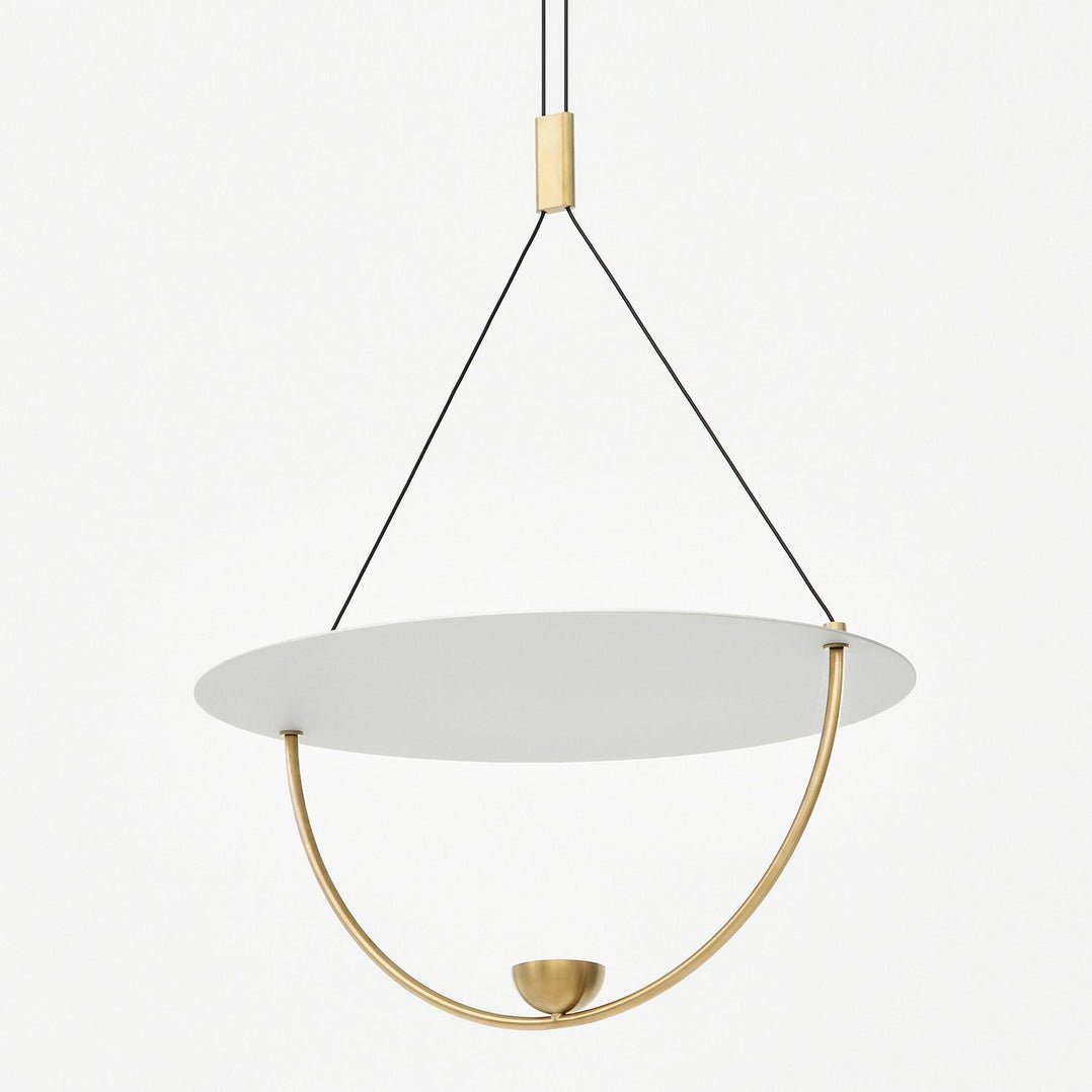 Aurelia Disc Pendant Light – Modern Brass LED Ceiling Lamp