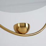 Aurelia Disc Pendant Light – Modern Brass LED Ceiling Lamp