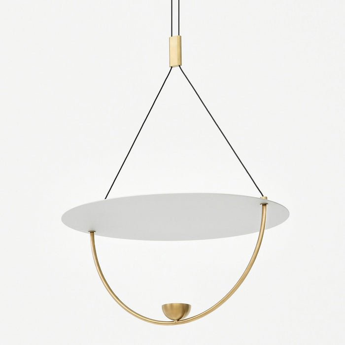 Aurelia Disc Pendant Light – Modern Brass LED Ceiling Lamp