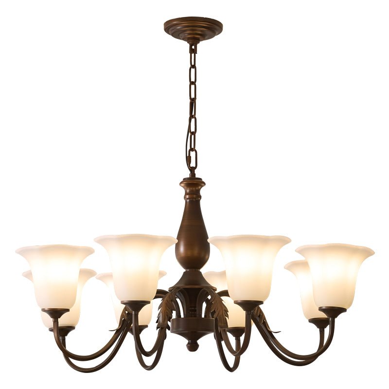 Aurelia Fleur Modern Glass Chandelier for Dining Room and Living Room