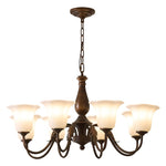 Aurelia Fleur Modern Glass Chandelier for Dining Room and Living Room