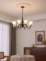 Aurelia Fleur Modern Glass Chandelier for Dining Room and Living Room
