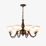 Aurelia Fleur Modern Glass Chandelier for Dining Room and Living Room