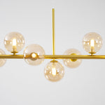 Aurelia Globe Chandelier – Modern Glass & Gold Pendant Light for Dining Room